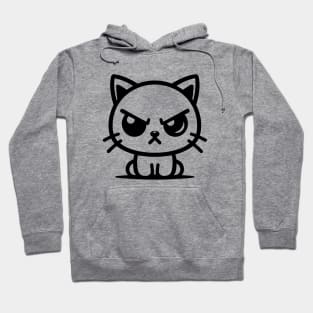 Angry Cartoon Cat Hoodie